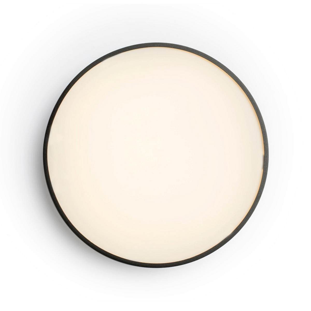LEUCHTE MENSA R 40 CEILING matte black - Schwarz, Metall (30/30/20cm) - Rendl
