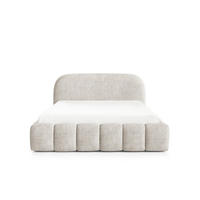 POLSTERBETT BELLURE mit Bettkasten 180x200,Doppelbett mit Stauraum,Lattenrost,Boxspringbett-Optik,ohne Matratze-Creme - Creme, Holz (180/200cm) - Furnistar