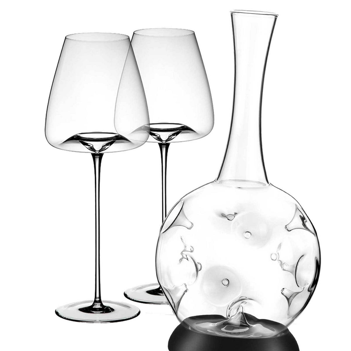 WEINSET Intense Eddy transparent 3er Set - Transparent, Glas - Zieher