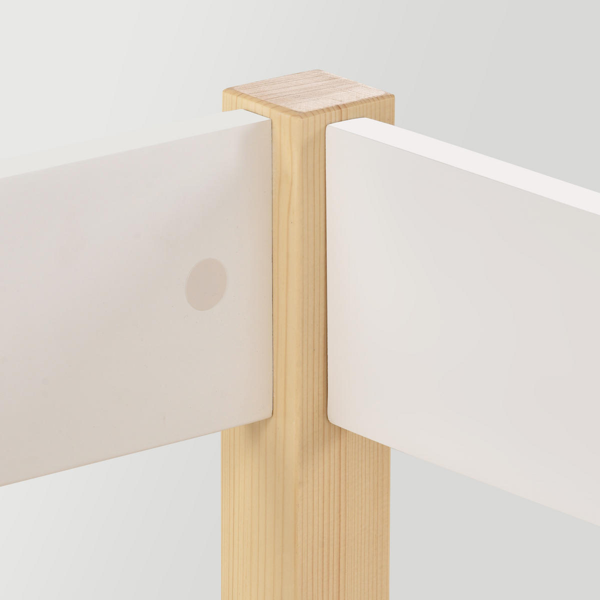 KINDEREINZELBETTEN aus Massivholz 90x200 cm in Weiß mit Schubladen & Rausfallschutz - Weiß, Holz (90/200cm) - Modfu