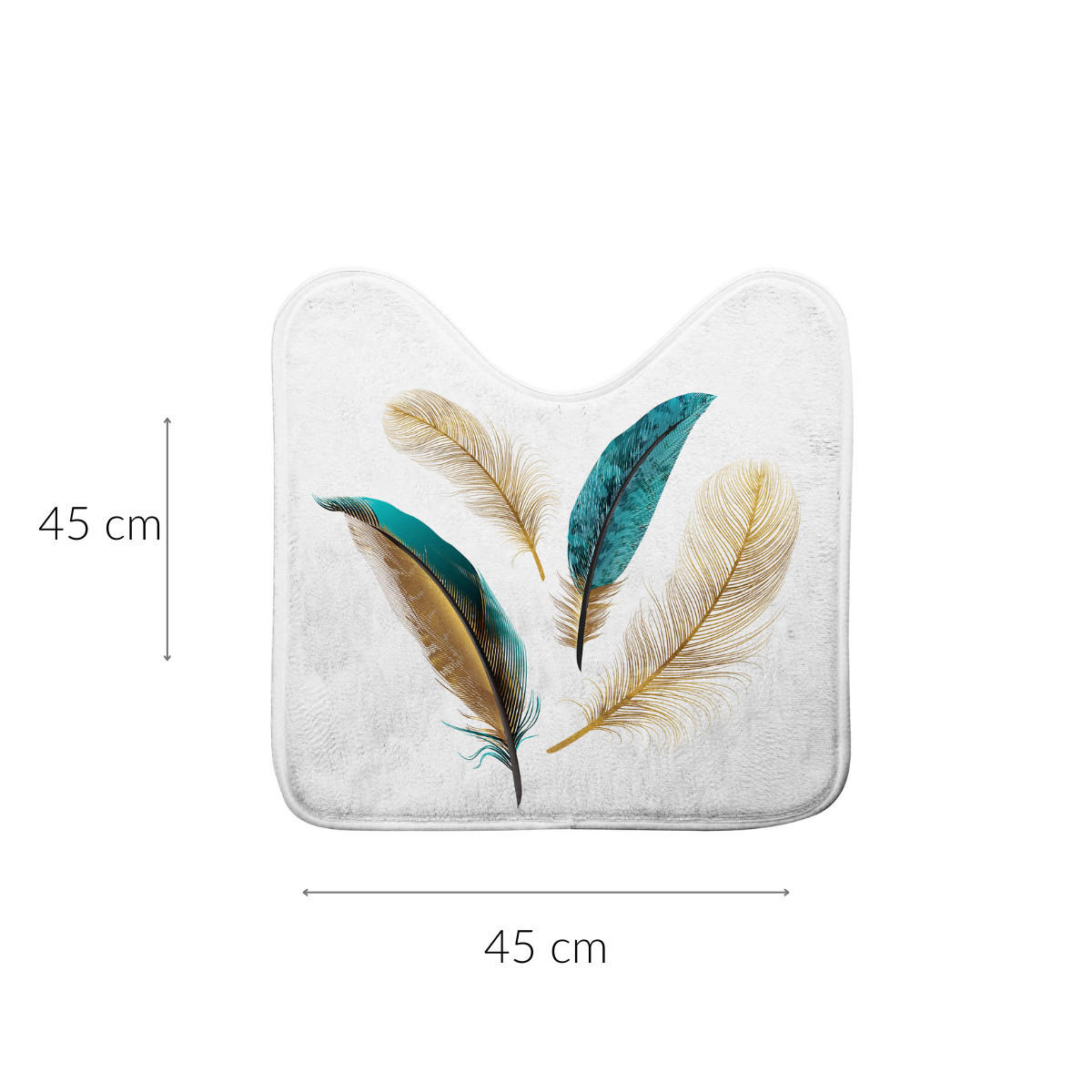 TOILETTENTEPPICH Plumiss 45/45 cm - Multicolor, Textil (45/45cm) - Douceur d´intérieur