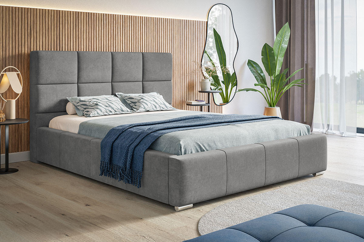 BETT Grau BEN 7 180x200 cm - Grau, Textil (180/200cm) - Sepro Meble