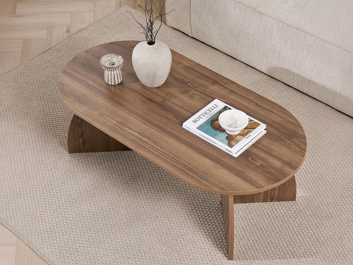 COUCHTISCH - 120 cm x 60 cm - holz - naturfarben dunkel Jorela - Naturfarben, Holz (60/120/40cm) - Vente-Unique
