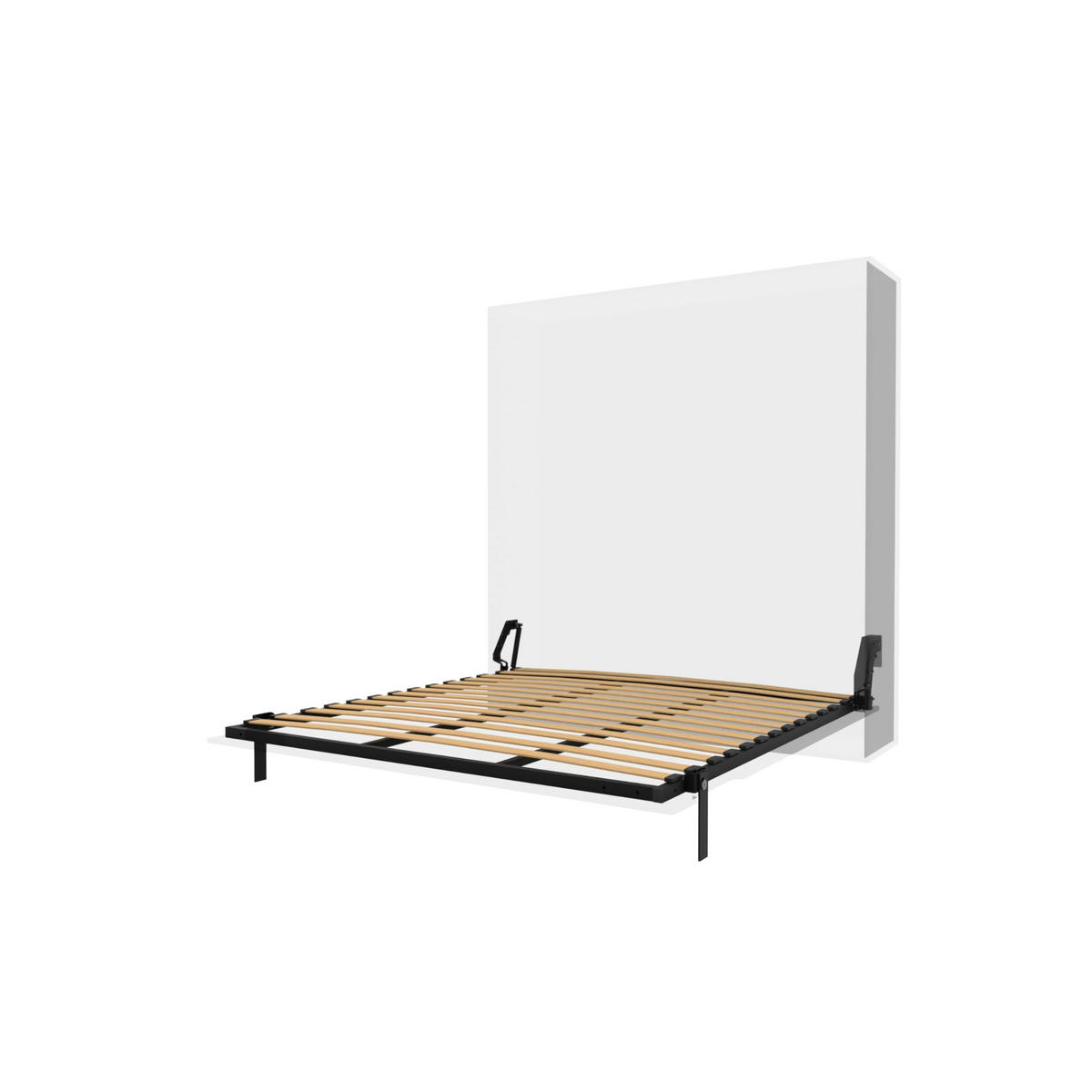 SCHRANKBETT Morphy Einbaubares 180x200 Vertikal - Weiß, Holz (180/200cm) - WallBedKing