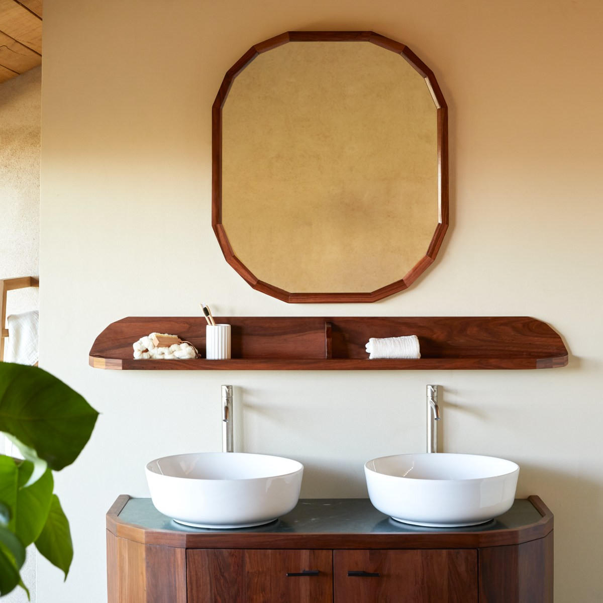 BADREGAL Jade Braun aus Palisander - Braun, Holz (140/14/13cm) - Tikamoon