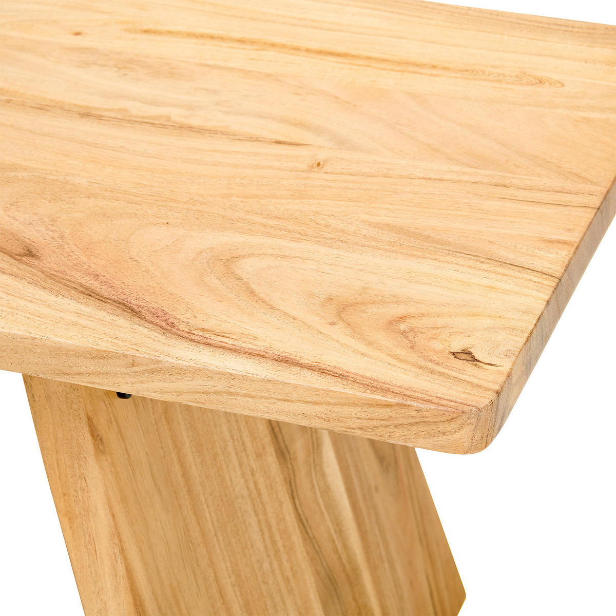 SITZBANK - Akazie massiv - Akaziefarben, Holz (175/45/40cm) - home24