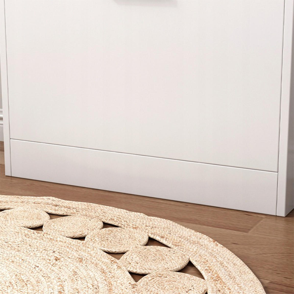 SCHUHSCHRANK, weiß 60/24/80 cm - Weiß, Holzwerkstoff (60/80/24cm)