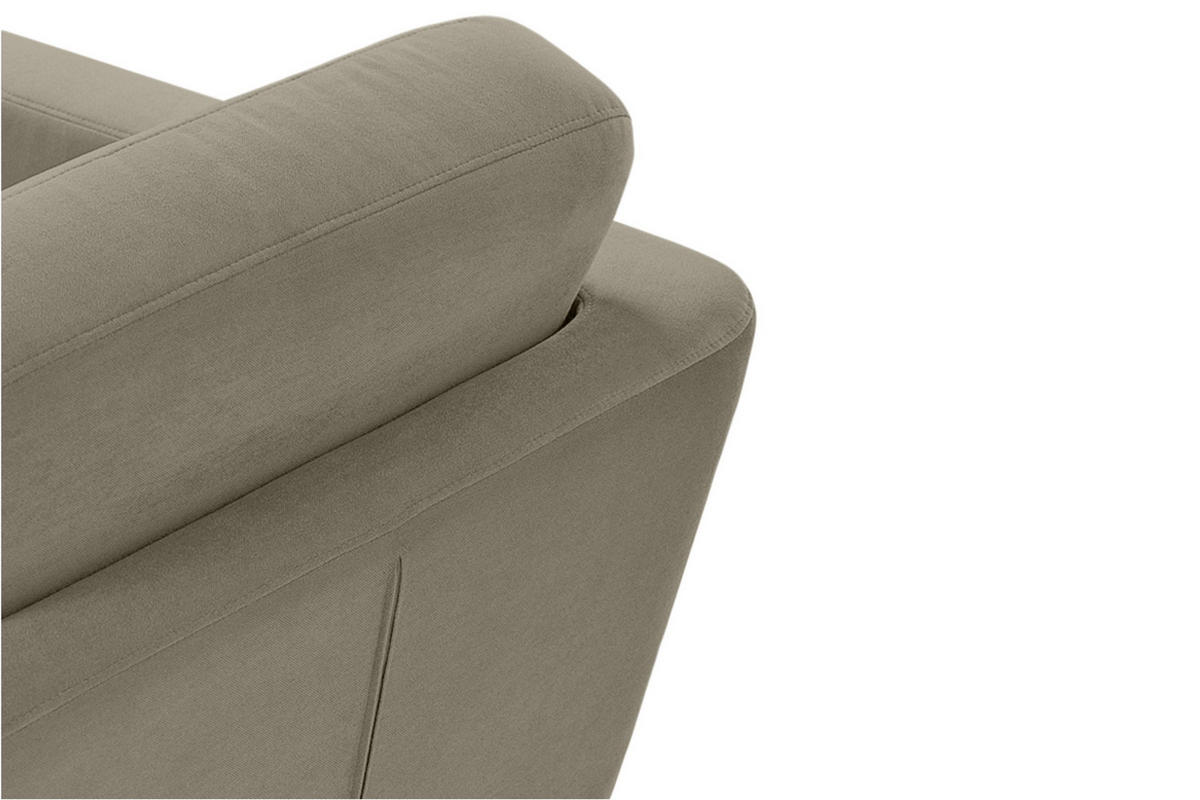 SESSEL TAGIO Massivholz-Beine, Beige - Beige/Braun, Buchenholz/Textil (86/80/88cm) - KONSIMO®