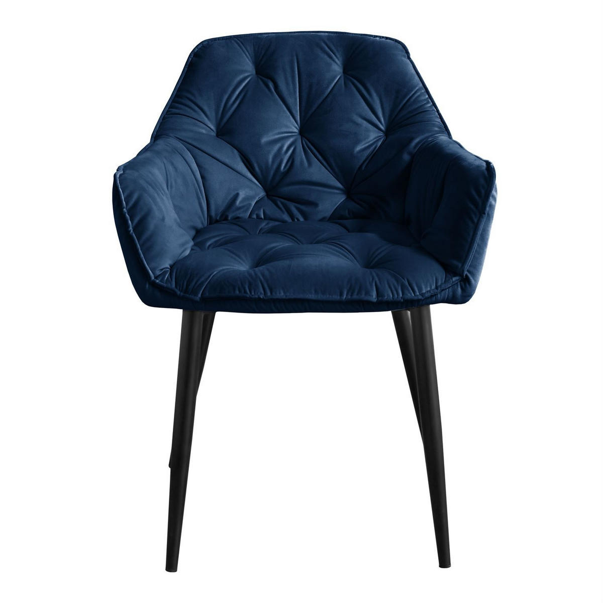 ARMLEHNENSTUHL TOKIO - Blau/Schwarz, Textil (60/96/46cm) - Lookway