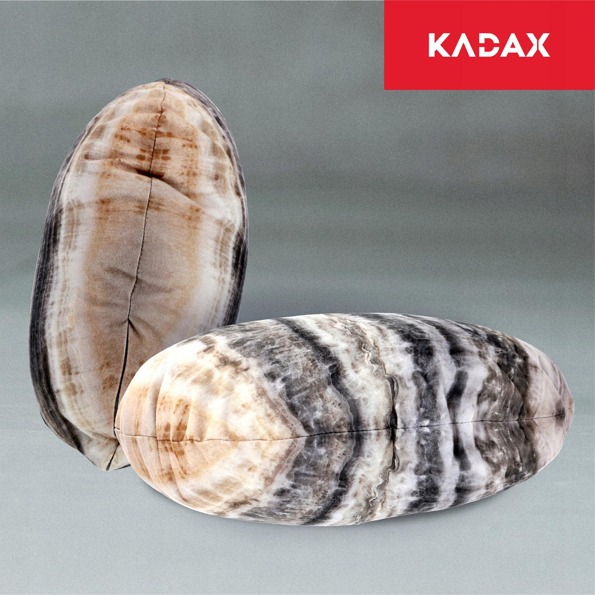 DEKOKISSEN, 33 x 41 cm - Grau, Textil (33/41cm) - KADAX