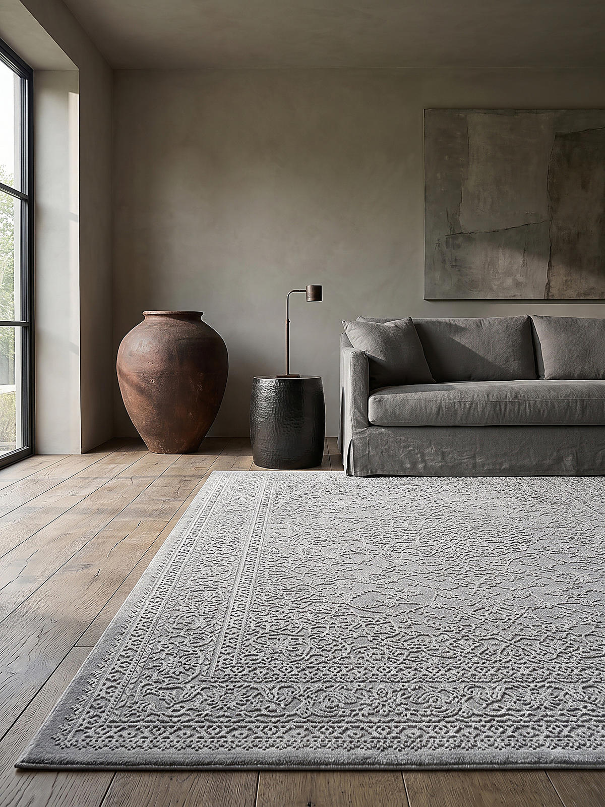KURZFLORTEPPICH Uni KASOS Polyester Creme 160 x 230 cm - Beige, Textil (160/230cm) - KADIMA DESIGN