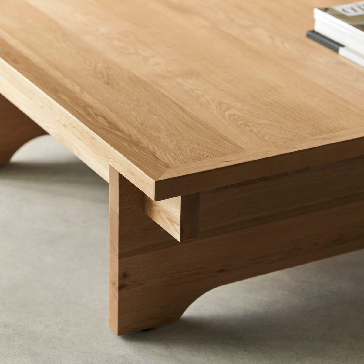 COUCHTISCH Miu Natur aus Eiche - Naturfarben, Holz (90/90/30cm) - Tikamoon