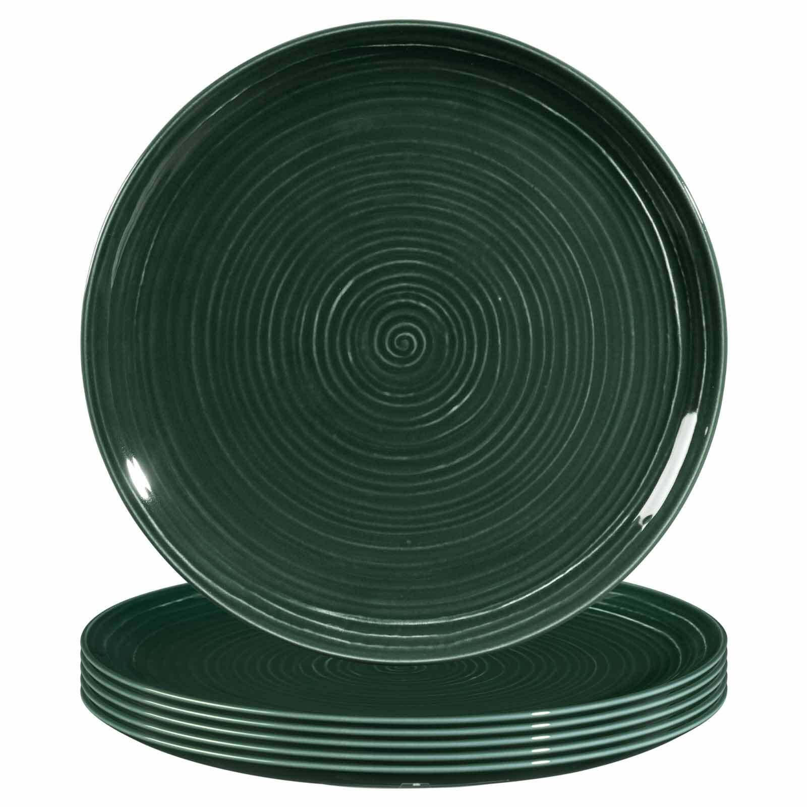 SPEISETELLER Terra Moosgrün ø 27,5 cm 6er Set - Dunkelgrün, Keramik (27.8cm) - Seltmann Weiden