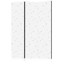 PARAVENT Einseitig Bedruckter 3-tlg 135x172 cm Flugzeuge Luftballons - Weiß, Holz/Textil (135/172/3cm) - Muralo