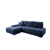 ECKSOFA Vogar In Poso - Blau, Holzwerkstoff/Textil (265/185cm) - Fun Möbel