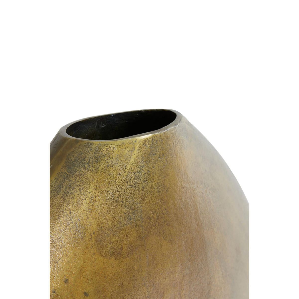 VASE Positano Bronze 53/7/53 cm - Bronzefarben, Metall (53cm) - Light & Living