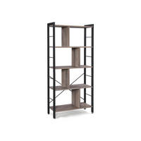 BÜCHERREGAL STANDREGAL - Schwarz, Holzwerkstoff (30/155/74cm) - Hansiro