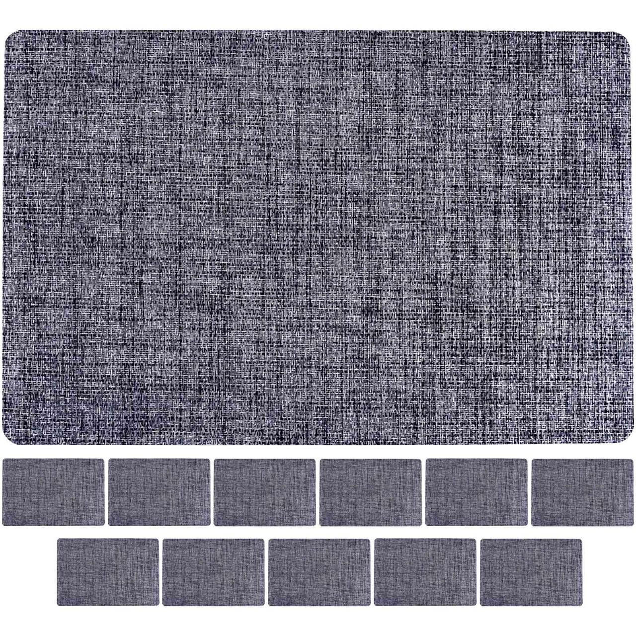 TISCHSETS Linen Graublau 44 x 29 cm 12er Set - Blau, Kunststoff (43.5/28.5/0.1cm) - Ritzenhoff Breker