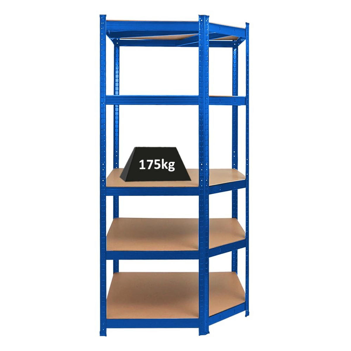 ECKREGAL Ragnar 180x90x60 cm Fachlast 175 kg Blau - Blau, Metall (90/180/60cm) - PROREGAL