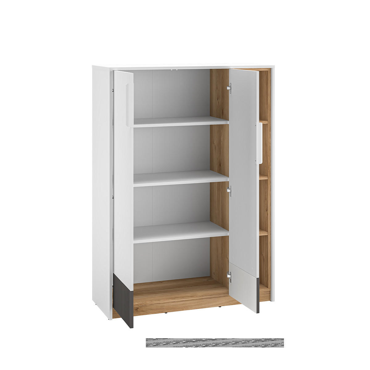 BÜCHERREGAL Ronan Weiß - Weiß, Holzwerkstoff (101/140/40cm) - Petits-meubles