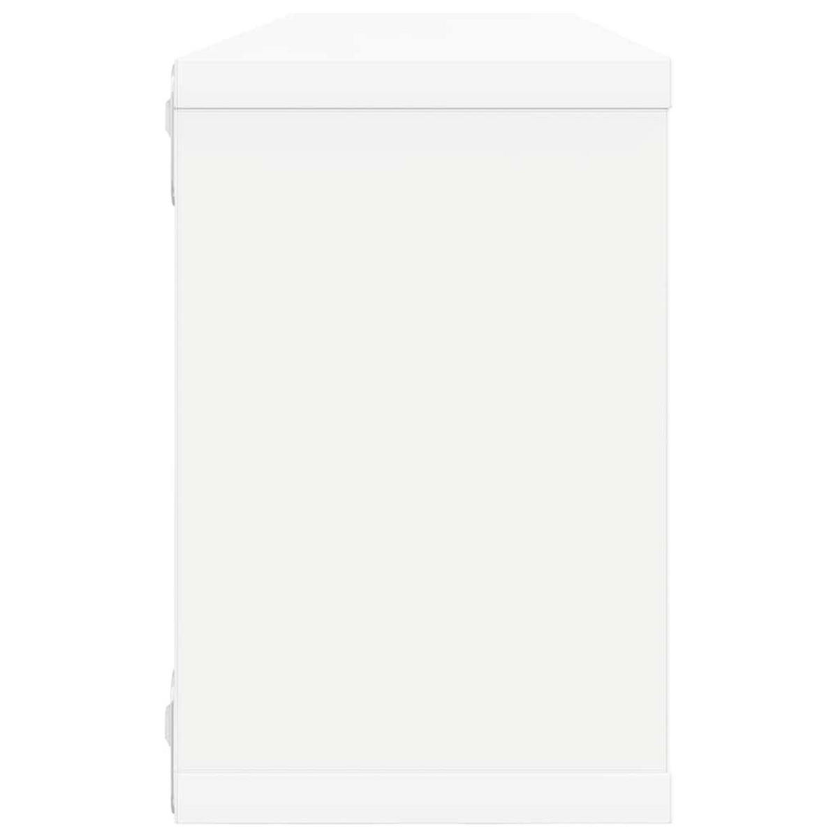 WÜRFELREGALE 2er set Weiß 60/15/23 Cm Holzwerkstoff - Weiß, Holz (60/23/15cm) - vidaXL