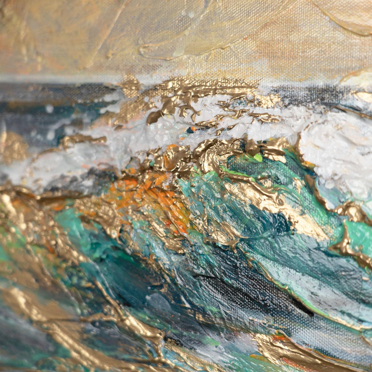 GEMÄLDE Harmonien der Küste Schattenfugenrahmen Weiß 120x80 cm - Weiß, Holz (120/80cm) - YS-art gallery