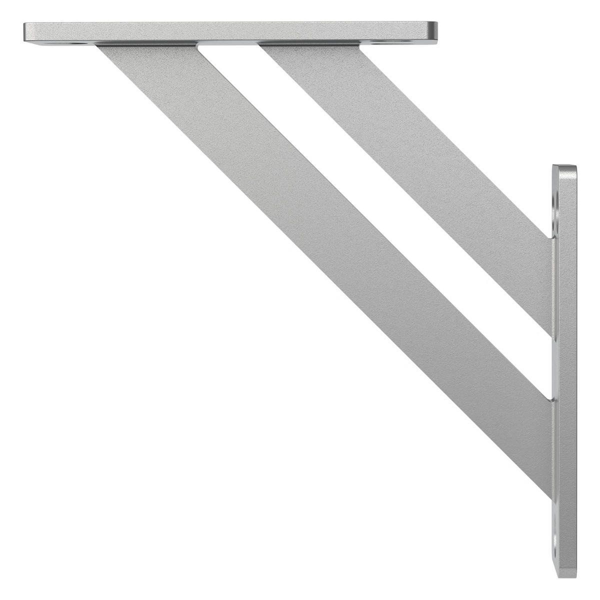 REGALHALTERUNGEN - Silberfarben, Metall (12/3/12cm) - ML-DESIGN