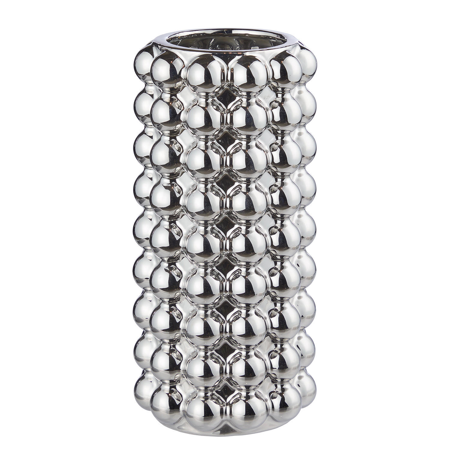 VASE Bubble - Silberfarben, Keramik (28cm) - Butlers
