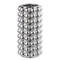 VASE Bubble - Silberfarben, Keramik (28cm) - Butlers