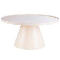 HOME24 Couchtisch Boehmer - Kaschmir, Glas/Metall (80/80/40cm) - home24