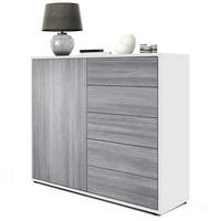 KOMMODE Ben Front in Avola-Anthrazit - Anthrazit, Holzwerkstoff (79/74/36cm) - Vladon