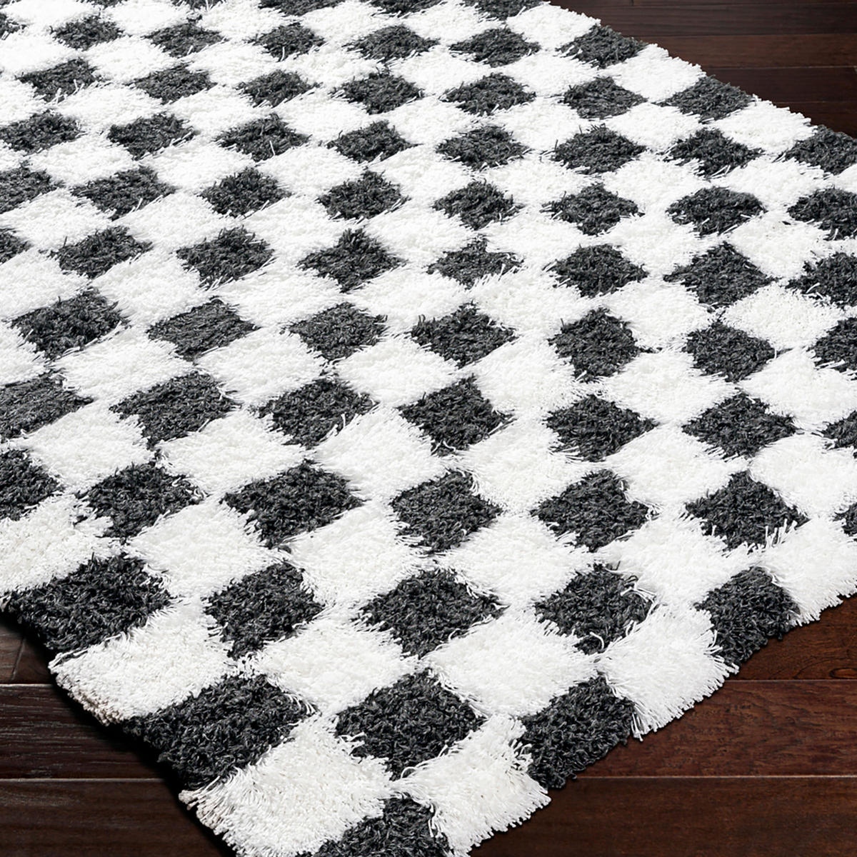 HOCHFLORTEPPICH 160/220 cm Schwarz - Schwarz, Naturmaterialien/Textil (160/220cm) - LIVABLISS