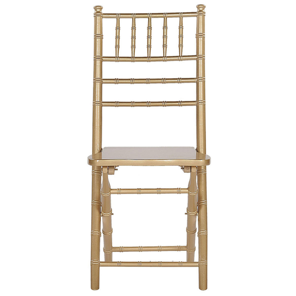 ESSZIMMERSTUHL 4er-Set Massivholz Gold Machias - Goldfarben, Holz (39/85/40cm) - Beliani