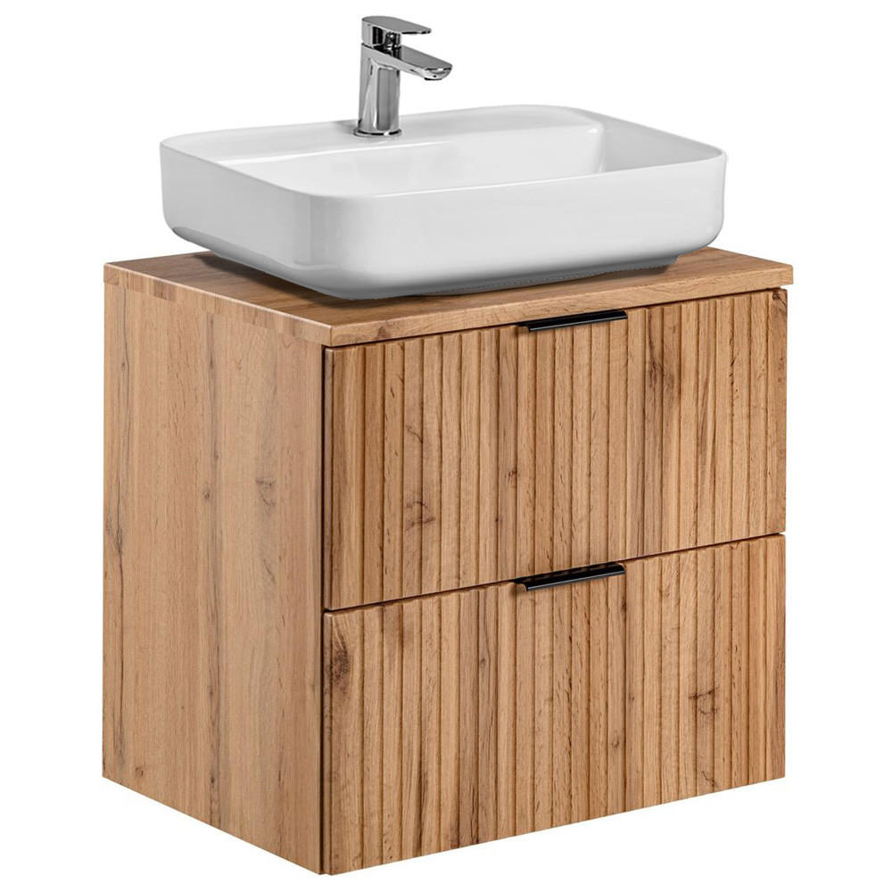 WASCHTISCH Adelaide-56 - Braun, Holzwerkstoff (61/73/47cm) - Lomado