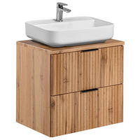 WASCHTISCH Adelaide-56 - Braun, Holzwerkstoff (61/73/47cm) - Lomado
