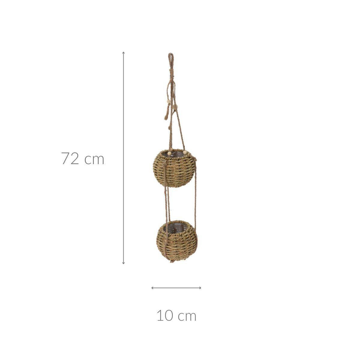 BLUMENTOPF 72 cm - Braun, Naturmaterialien (10/72cm)