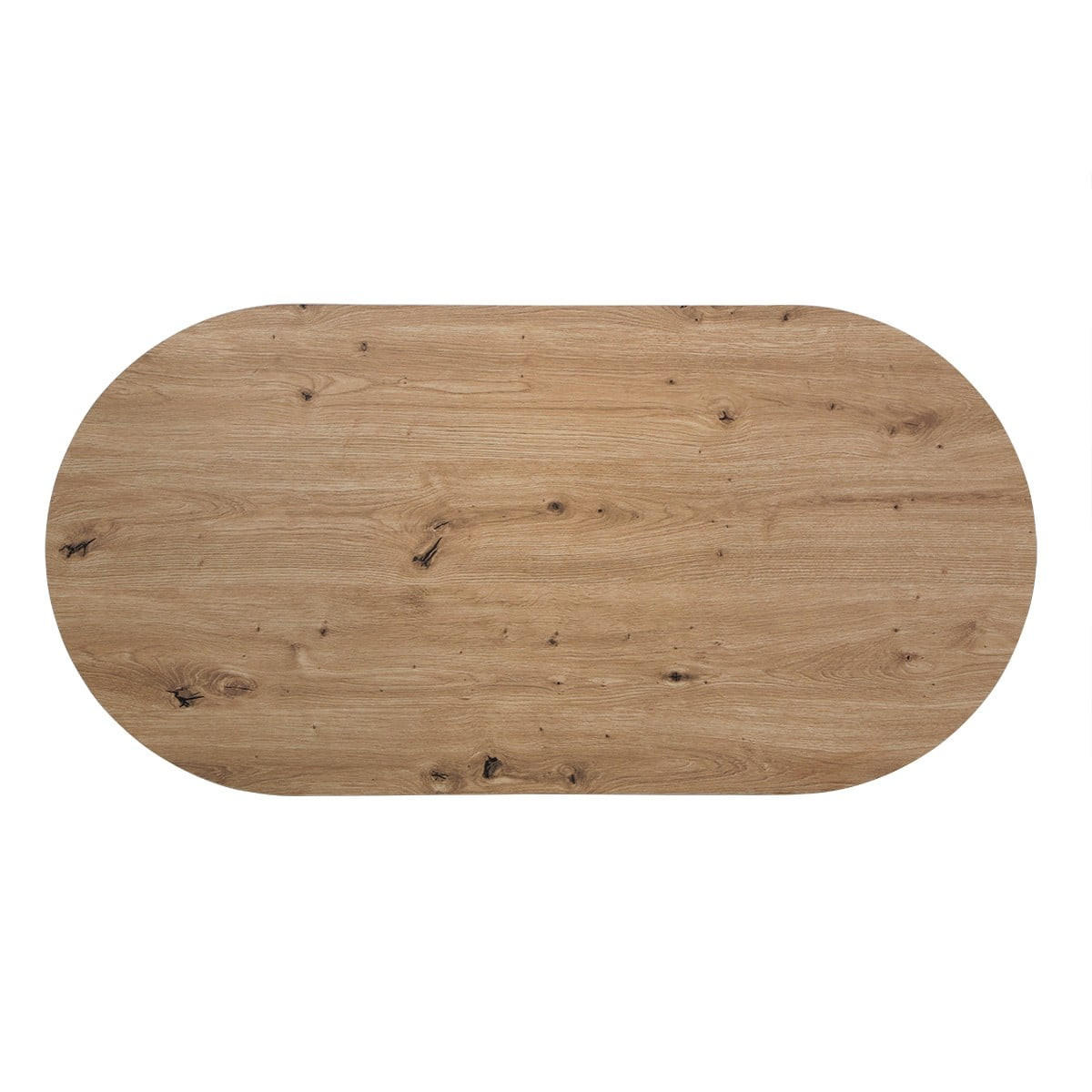 COUCHTISCH mit ovaler Tischplatte 40/72/120 cm - Eschefarben, Holzwerkstoff (66.2/60/40cm) - Calicosy