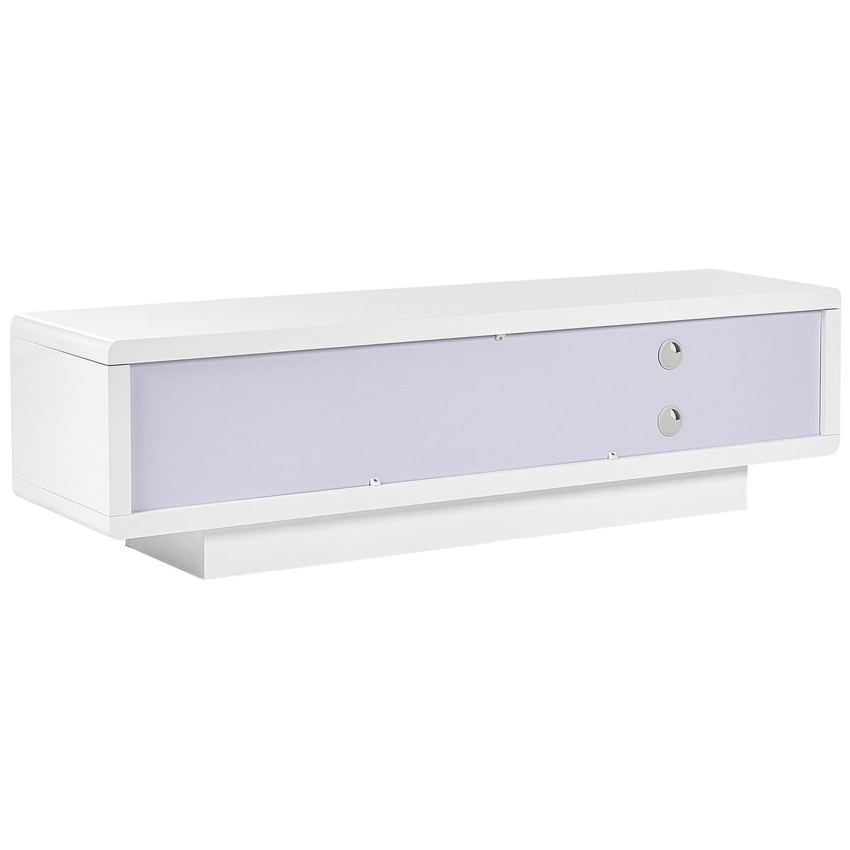 TV-MÖBEL Weiß ANTONIC 39/158/43 cm - Weiß, Holzwerkstoff (158/43/39cm) - Beliani