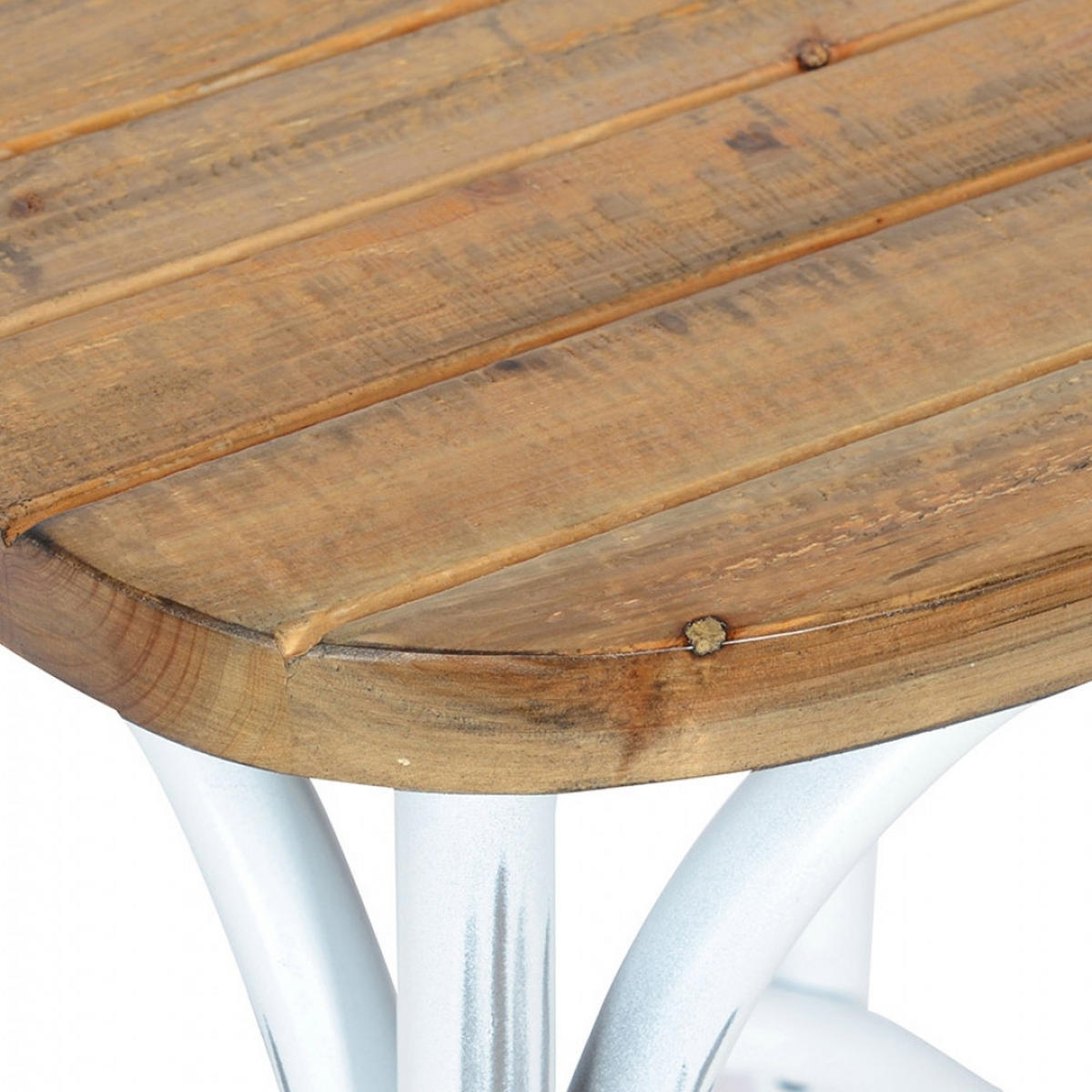 BARHOCKER Beige 47x110x50cm - Beige/Walnussfarben, Holz/Metall (47/110/50cm) - AlterEgo