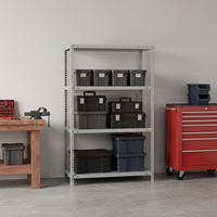 SCHRAUBREGAL PANDA MID | HxBxT 150x100x40cm | 4 Fachböden | Fachlast 75kg | Grau - Grau, Metall (100/150/40cm) - PROREGAL