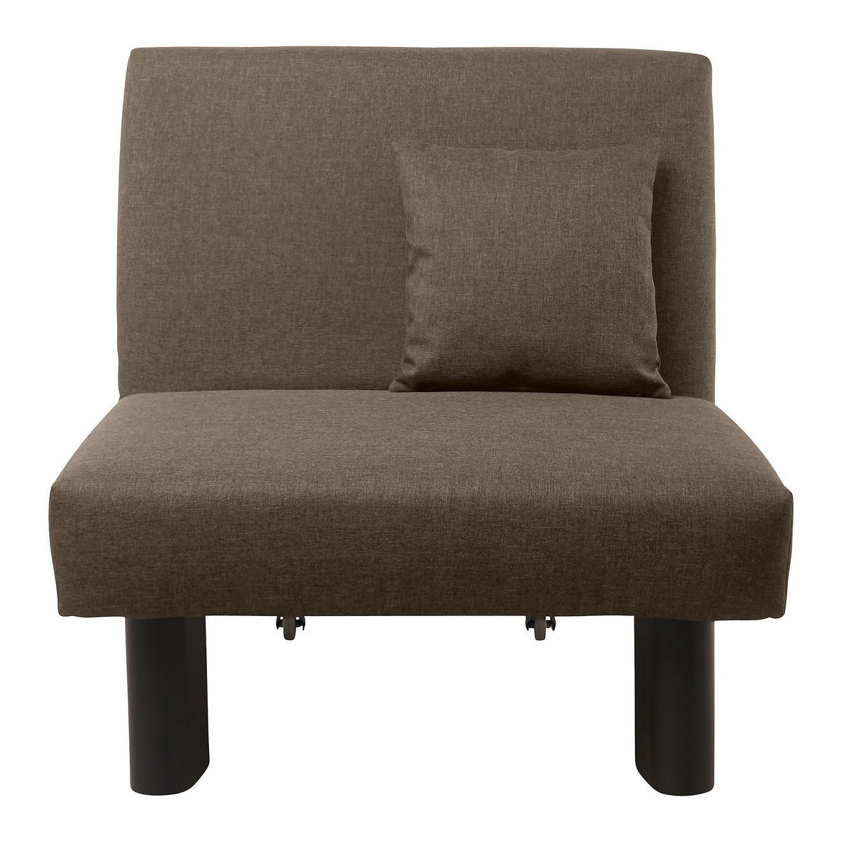 FALTSESSEL Kalomira Bezug Flachgewebe Metall schwarz / sahara - Sahara, Kunststoff (100/85/85cm) - 58aufmkessel
