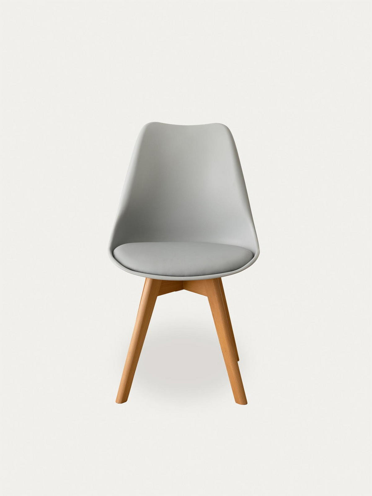 STUHL Scandinavian Grau 49 cm x 82 cm - Grau, Kunststoff (49/82/54cm) - Kenay Home