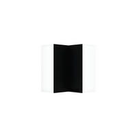 ECKHÄNGESCHRANK WRN P/L - Morvex - Platzsparende Lösung mit Stil - Schwarz, Holz/Metall (60/72/60cm) - ROYAL24_MARKT