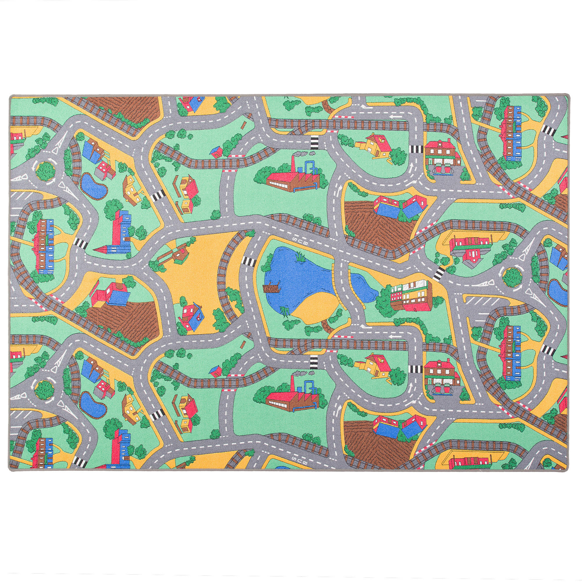 KINDER SPIEL STRASSENTEPPICH - Multicolor, Textil (200/300cm) - Snapstyle