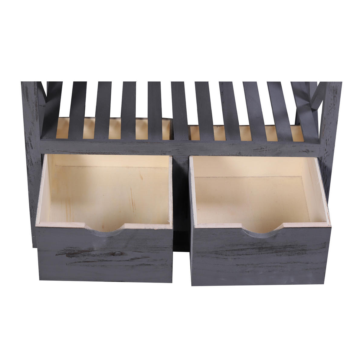 SITZBANK Grau 34/65/43 cm - Grau, Holz (34/43/65cm) - Mobili Rebecca