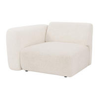 SESSEL mit gerader Rückenlehne - 1 Person - stoff - weiß Pogni - Weiß, Textil (103/73/97cm) - Vente-Unique