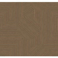 FOTOTAPETE 3D Holzoptik 300 x 279 cm - Braun, Papier (300/279cm) - Origin Wallcoverings