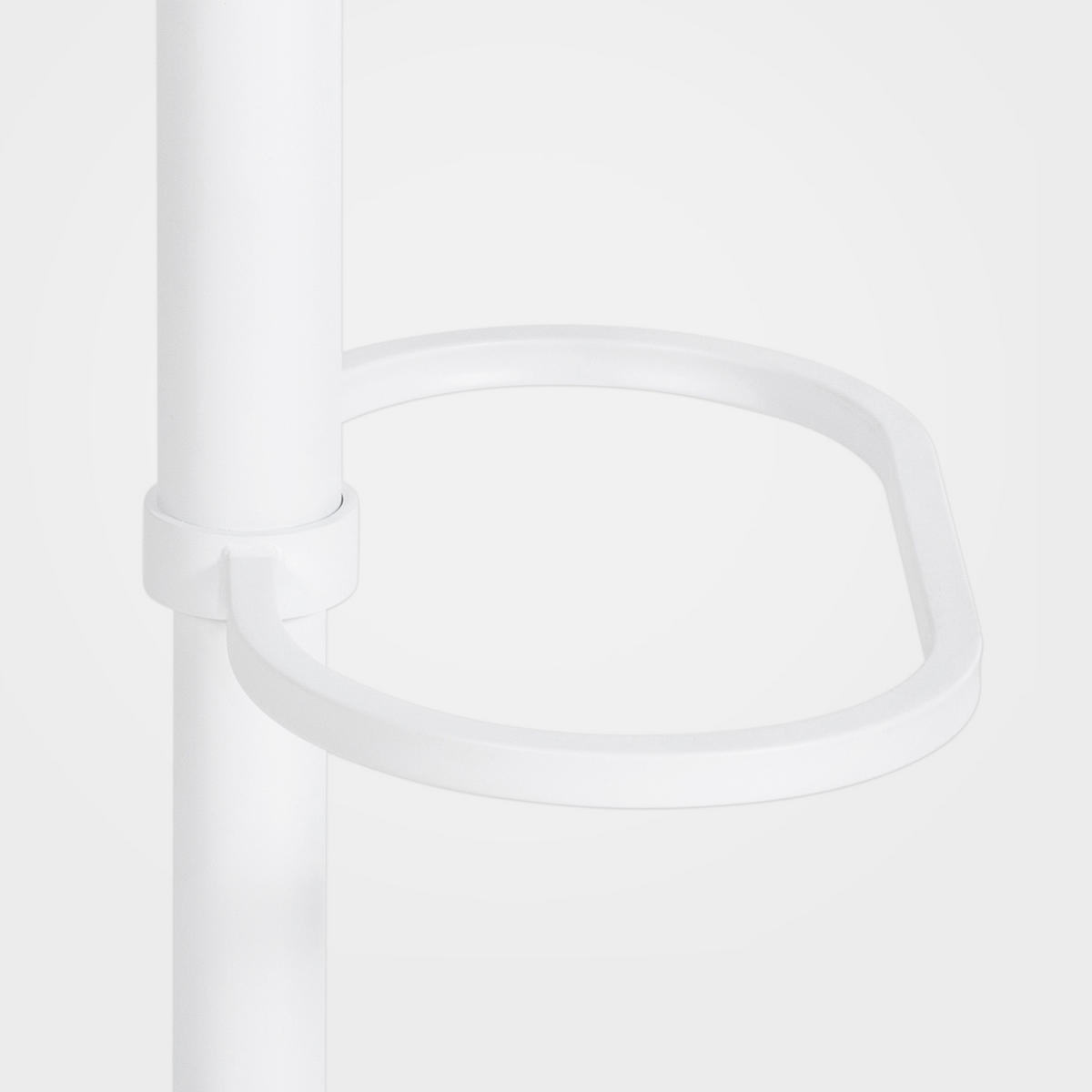 BARHOCKER Samt Grau - Weiß/Grau, Textil/Metall (64/88/45cm) - CLP