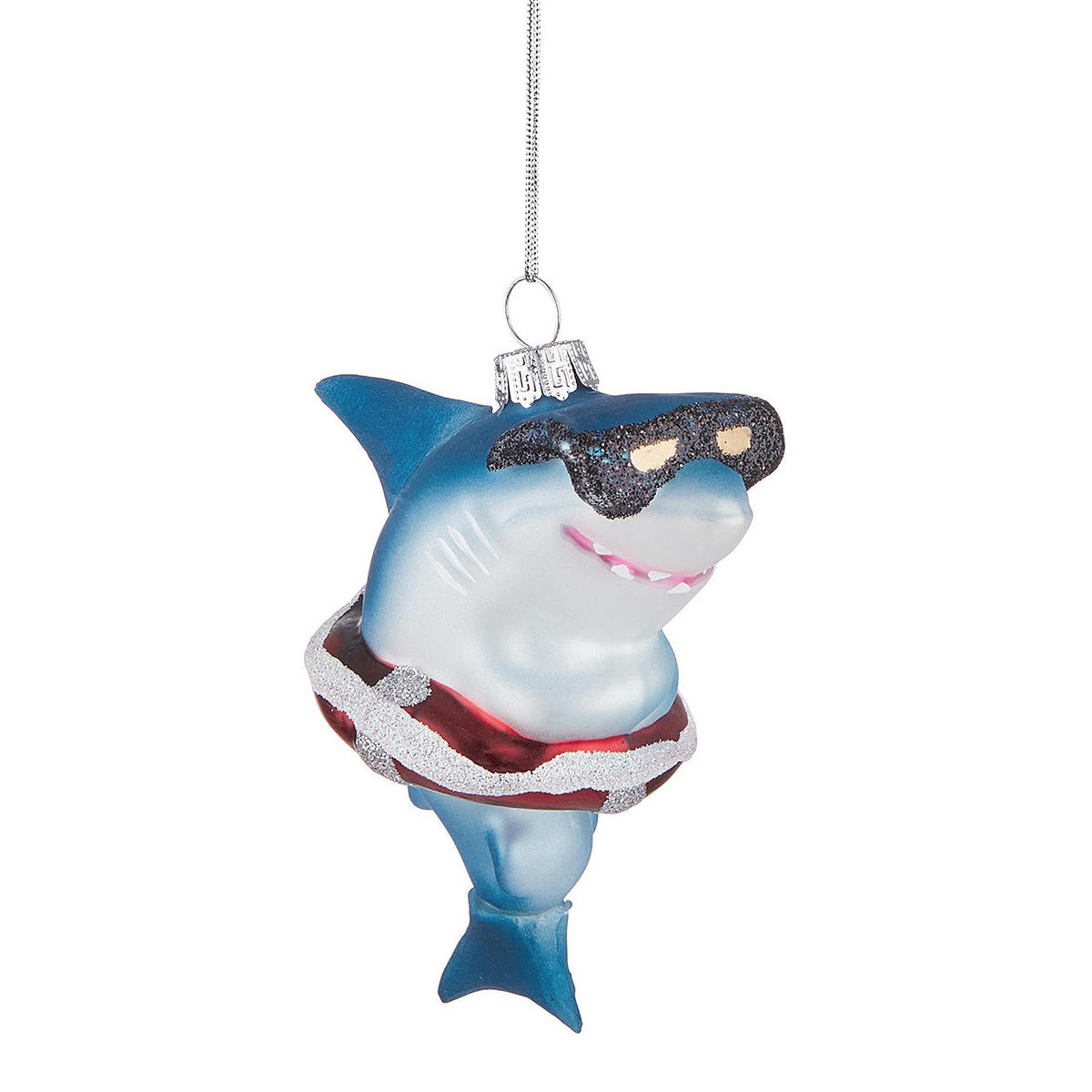 BAUMANHÄNGER Hang On Hai - Blau, Glas (6/12/9cm) - Butlers