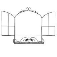KRÄUTERREGAL FÜR BALKON UND WAND Wetterfest Schwarz 50 cm - Schwarz, Metall (52/62/18cm) - DanDiBo